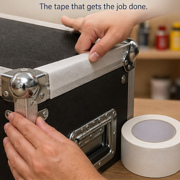 Gladiator Professional Gaffer Tape White 50mm x 10Mtr RD0210180 | Heavy Duty Tape | Multi Purpose Tape | Strong Adhesive | Residue Free | For Cable Management and Repairs | Cloth Tape | Floor Marking Tape