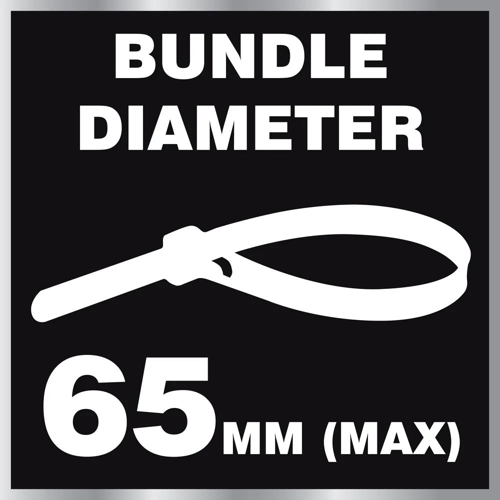 Dekton Heavy-Duty Multi Purpose Cable Ties White 250mm x 4.8mm Pack of 50 DT70465B | Clic-Loc Technology | High Tensile Strength | Temperature Resistant | Self-Locking Teeth | For Indoor and Outdoor Use | UV Resistance | Bundle Diameter 65mm | Holds Up