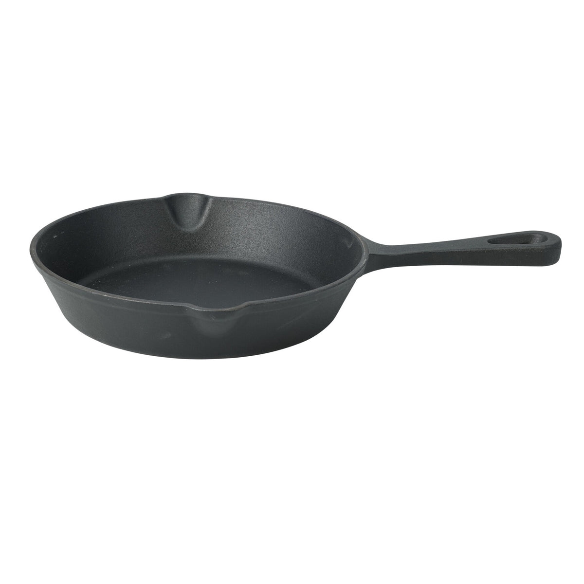 BBQ Cast Iron Grill Frying Pan Black 21cm x 4.5cm C85000320 | Heavy Duty Skillet | Even Heat Distribution | Durable Non-Stick Cooking Pan |  Ideal for Frying-Grilling and Searing | Frying Pan Skillet | Non Stick Skillet | Kitchen Cookware | Searing Pan