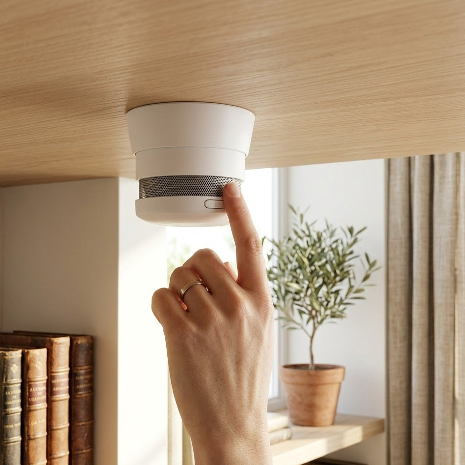 Kidde Micro Smoke Alarm White K2007 | Optical Sensor | Hush Feature | Low Battery Warning | Loud Alarm