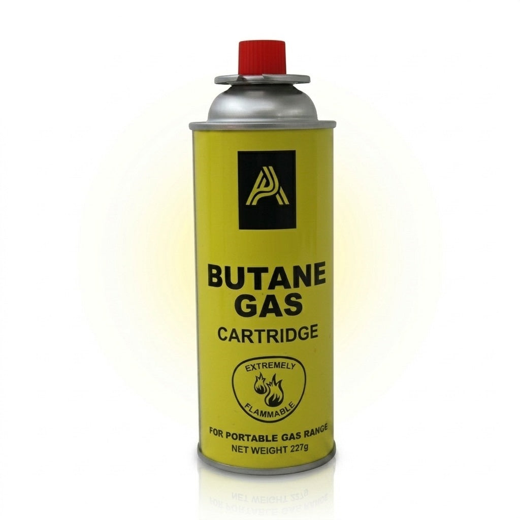 Aspect Butane Gas Cartridge Yellow 227g 11838 | Portable Camping Gas Canister | Outdoor Camping Gas
