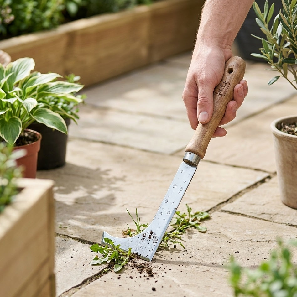Pro Garden Tool Weed Scraper Silver 26cm R22000090 | Hand Weeder Scraper Tool | Patio Crack Cleaner | Garden Weed Remover | Metal Scraping Tool