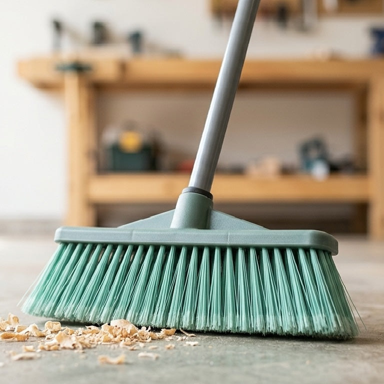 Country Club Deluxe Broom Green CLE230264 | Telescopic Handle Broom | Adjustable Floor Cleaning Broom | Indoor Outdoor Sweeping Brush | Long Handle Household Broom | Soft Bristle Cleaning Brush