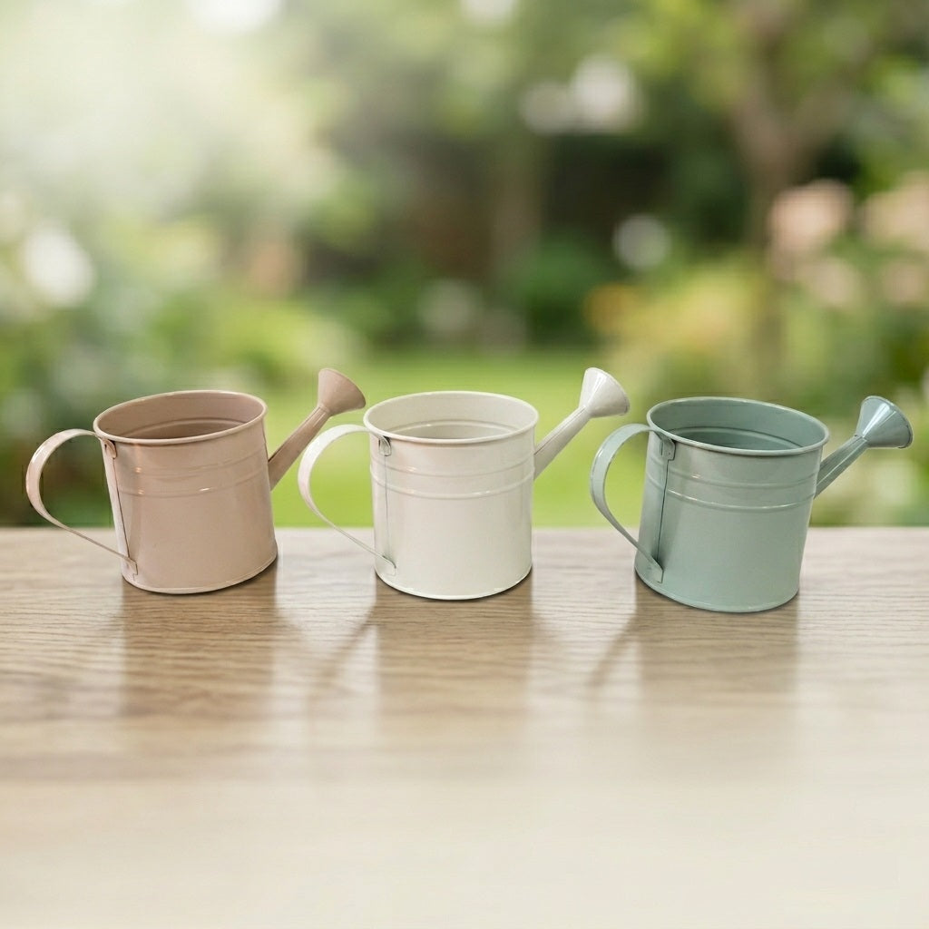 Galvanized Watering Can Assorted Colours Large ME1000410 | Metal Watering Can | Garden Plant Waterer | Indoor Outdoor Watering Jug | Rust Resistant Watering Can | Decorative Garden Can