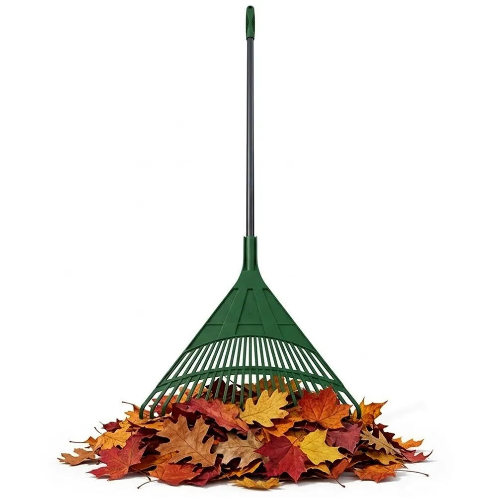 Dekton Grass Rake Green 50cm DTG5215 | Outdoor Gardening Tool | Leaf Rake