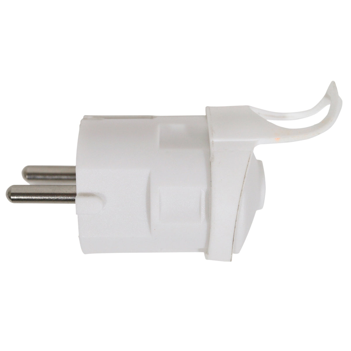 Eagle 2 Pin Rewireable Euro 2P Plug White E301AK | Durable | Lightweight | Travel Plug Connector | Power Plug Adapter