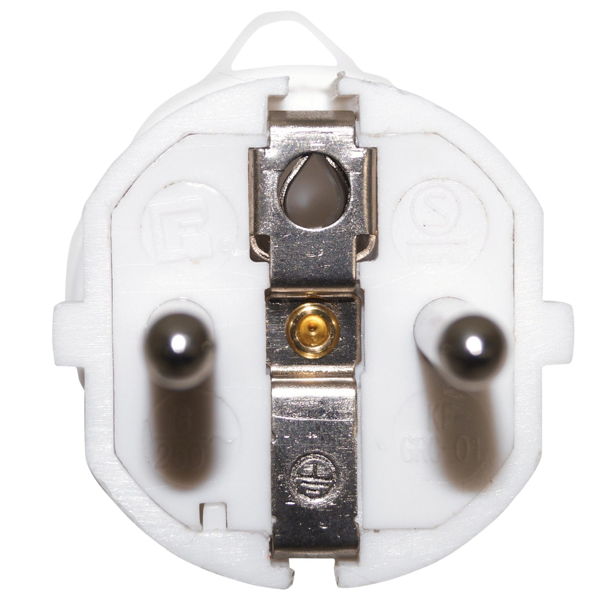 Eagle 2 Pin Rewireable Euro 2P Plug White E301AK | Durable | Lightweight | Travel Plug Connector | Power Plug Adapter