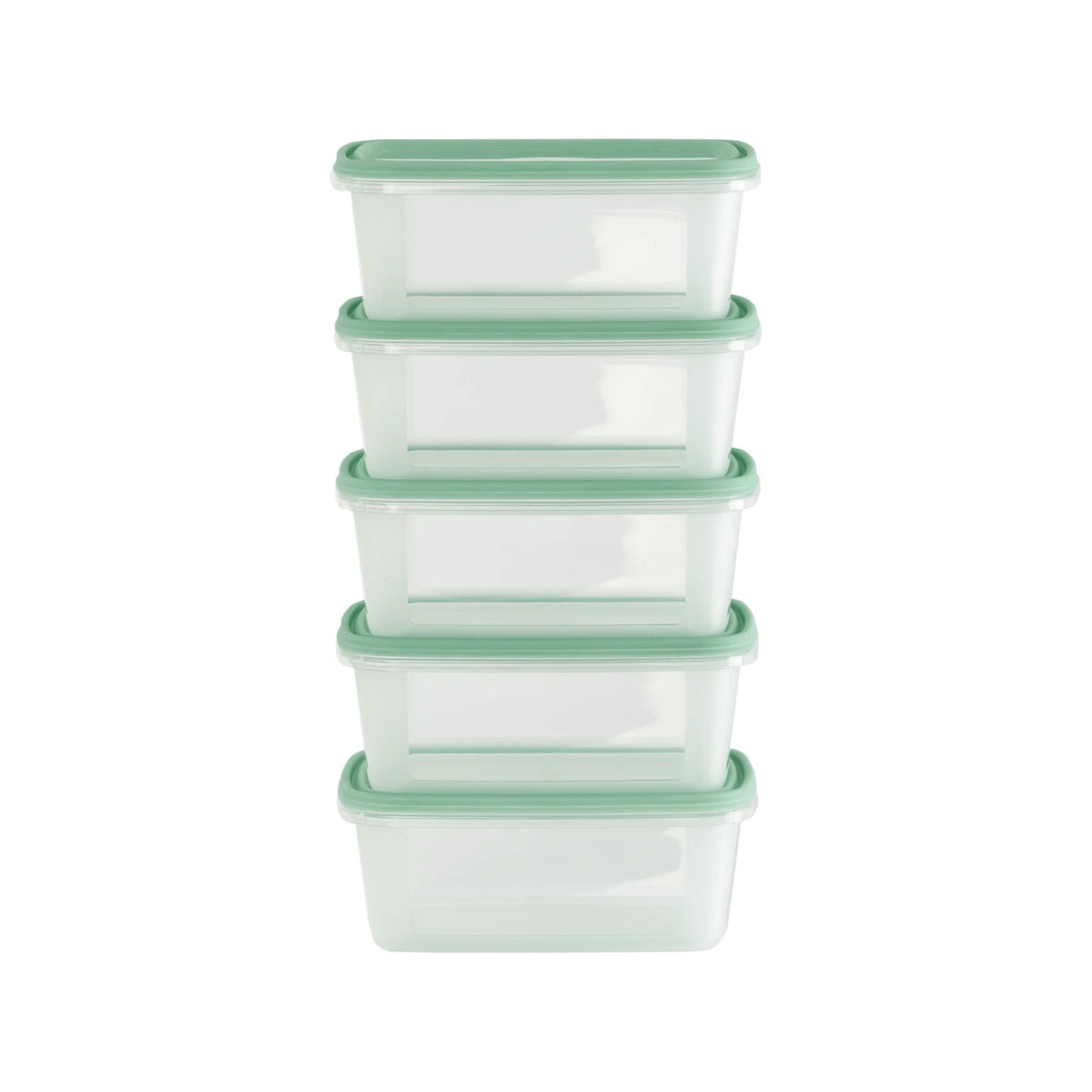 Wham Everyday Food Box with Lid Clear 500ml Set of 5 35875 | Ideal for Snack Boxes | Food Storage and Picnics | BPA Free