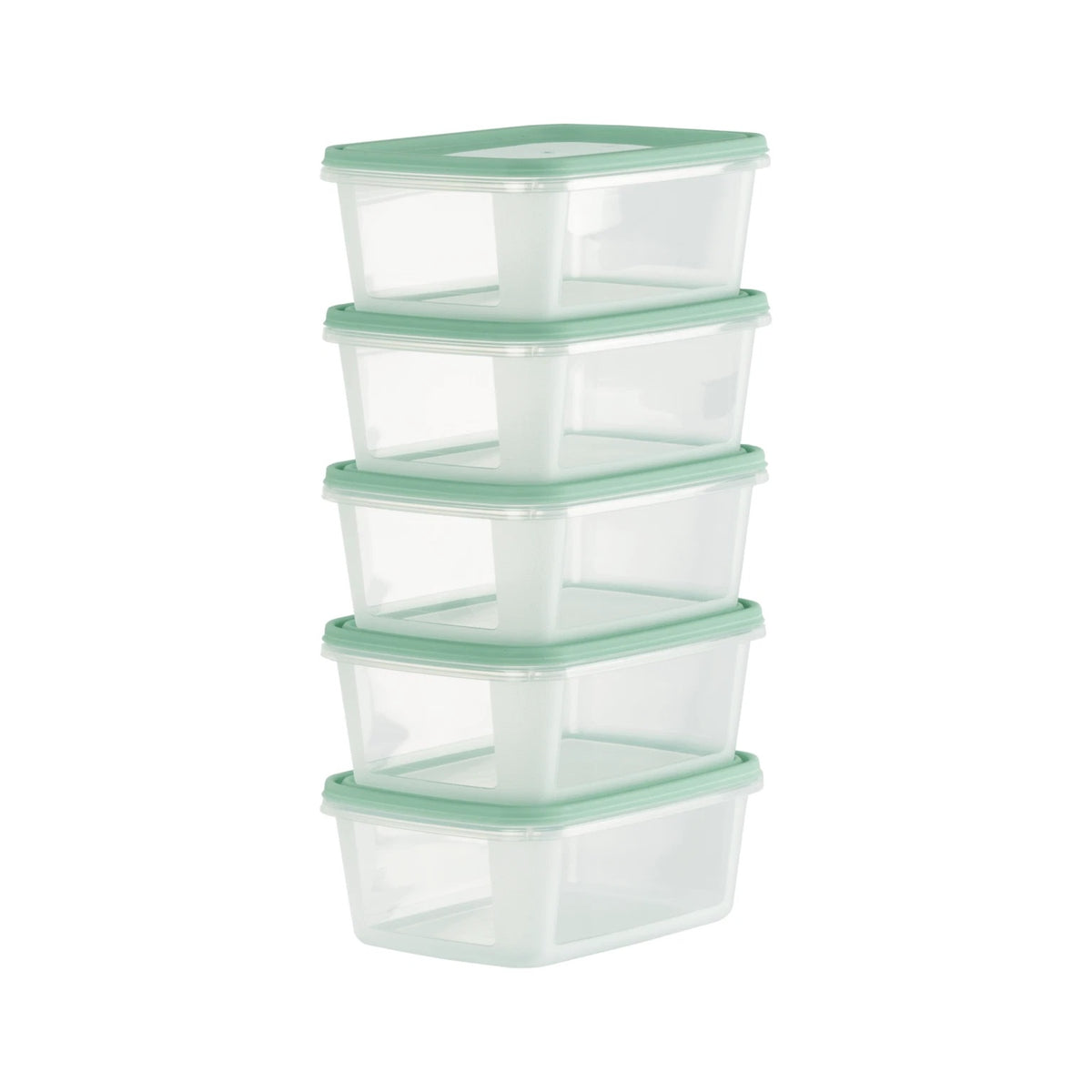 Wham Everyday Food Box with Lid Clear 500ml Set of 5 35875 | Ideal for Snack Boxes | Food Storage and Picnics | BPA Free