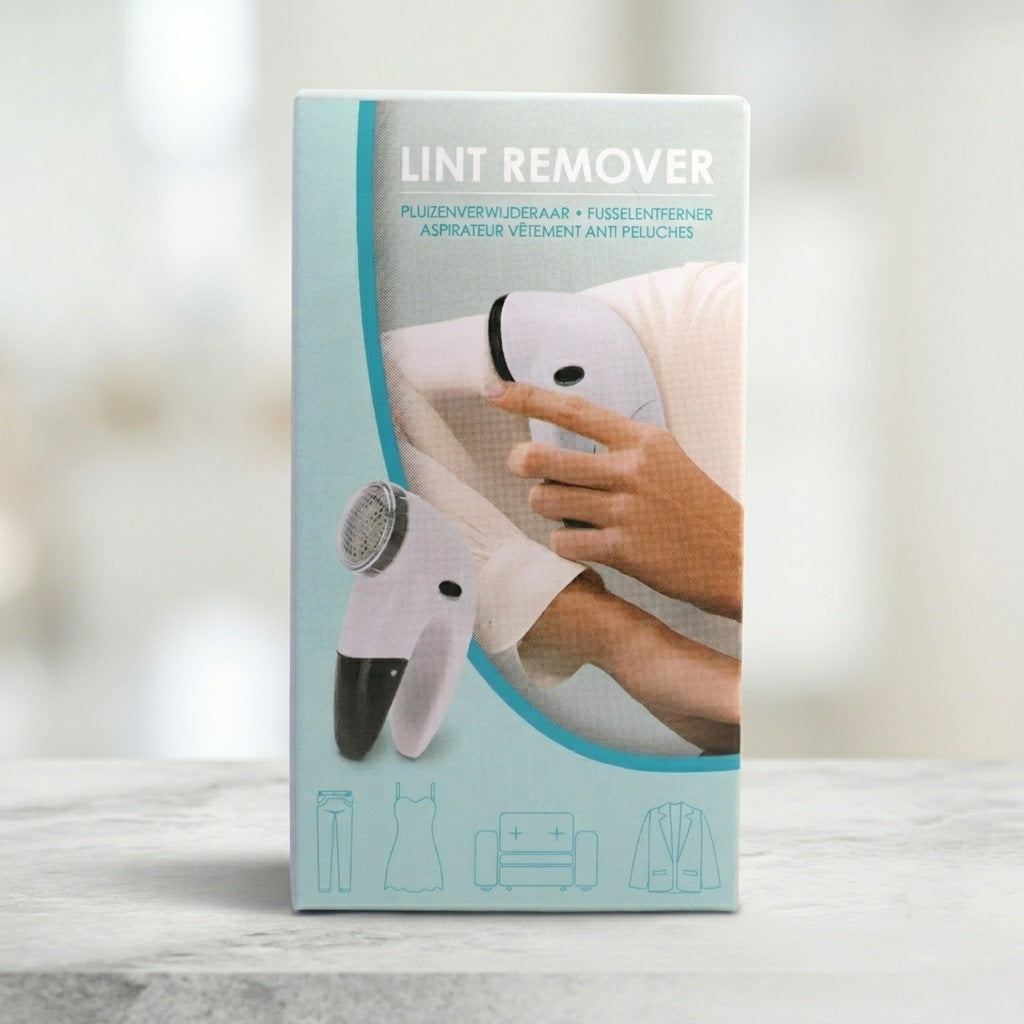 Lint Remover White and Black 1.5V 170491890 | Electric Fabric Shaver | Clothes Bobble Bobble Off Defuzzer | Jumper Pill Fuzz Remover Machine | Cordless Garment Care Shaver | Sofa Furniture Carpet Debobbler