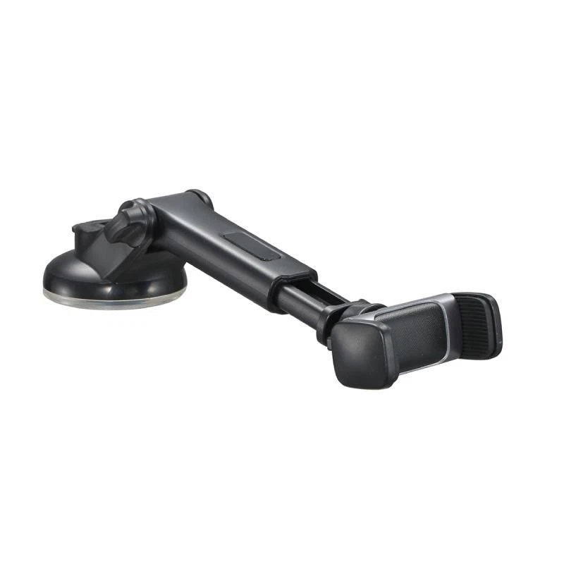 Groov-e Car Phone Mount Black GVWM10BK | 360 Degrees Rotation | Suction Cup | Fits Devices 4.5-Inch to 7-Inch