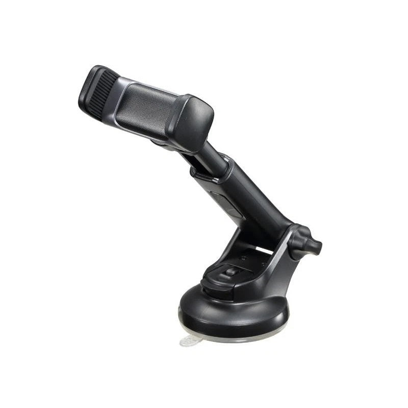 Groov-e Car Phone Mount Black GVWM10BK | 360 Degrees Rotation | Suction Cup | Fits Devices 4.5-Inch to 7-Inch