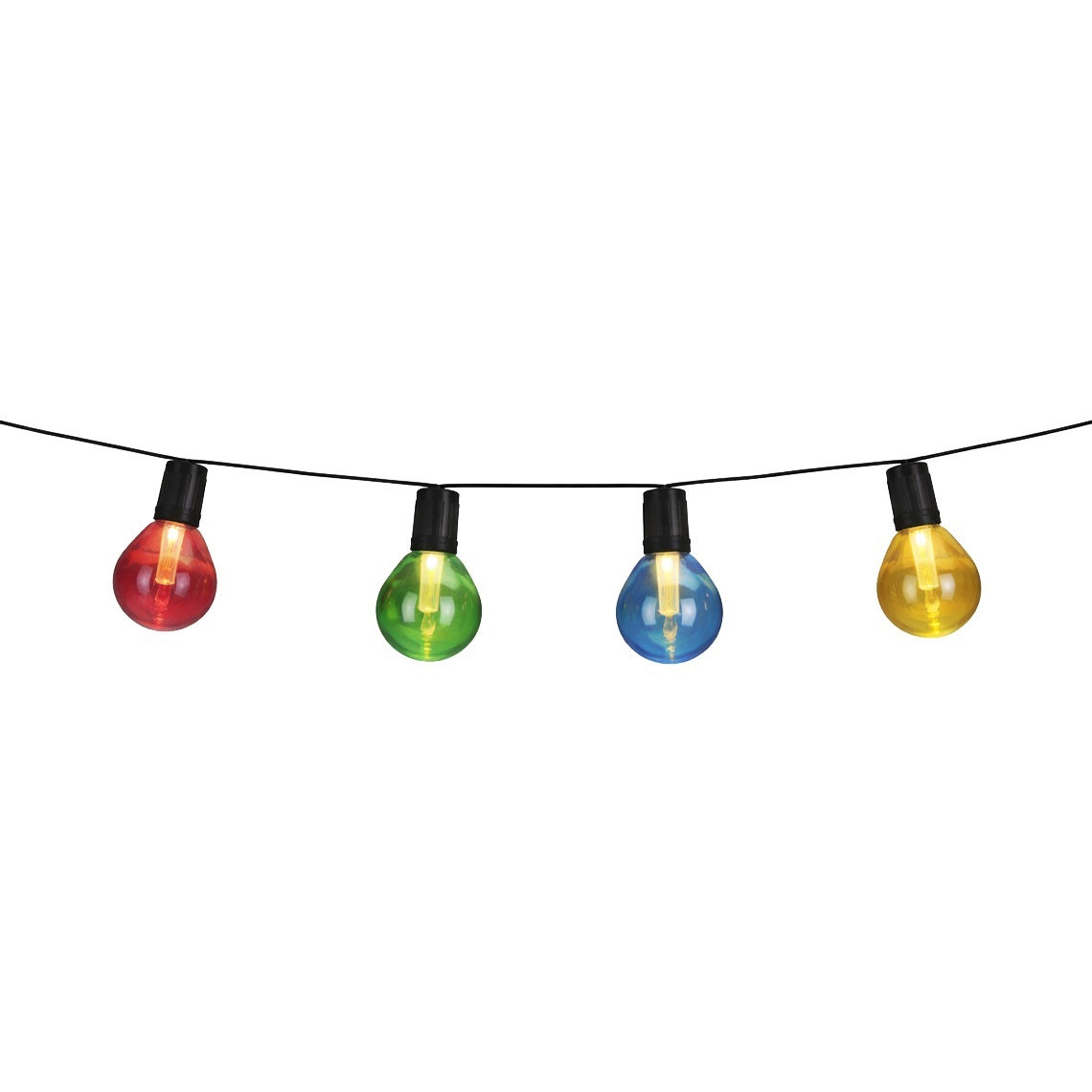 ProGarden 20 LED Solar String Party Lights Multicolour 570cm AF5600140 | Waterproof | Solar Festoon Lights | Garden Fairy Lights | Hanging Globe Lamps | Party Patio Decoration | Outdoor Bulb Lights