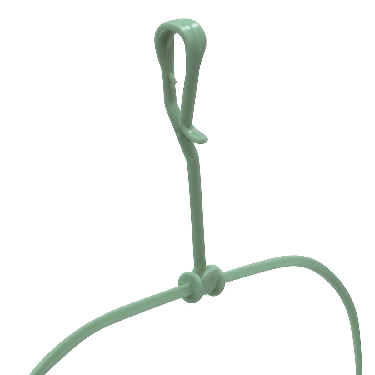 JVL Laundry Peg Basket Clear H13cm x W23cm x D15.5cm 19-211 | Durable White Plastic | Weather Resistant Hanging Hook Caddy | Clothes Peg Holder | Washing Line Peg Storage | Laundry Peg Bag Alternative | Outdoor Clothes Pegs Bucket