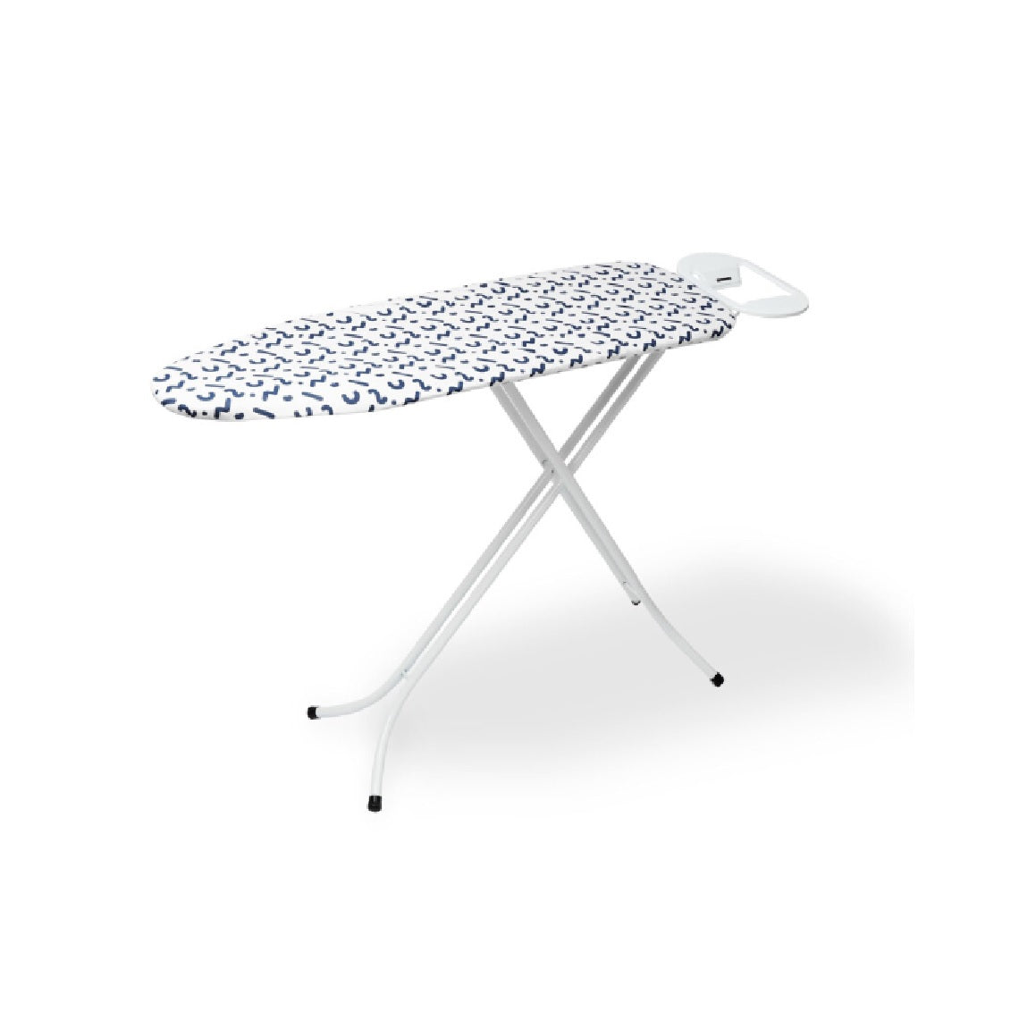 PIFCO Folding Ironing Board White 110cm x 34cm 211330 | Adjustable Height Mesh Top Folding with 100 Percent Cotton Machine Washable Cover and Foam Pad | Folding Ironing Table | Adjustable Height Ironing Board | Laundry Clothes Care | Iron Stand Rack