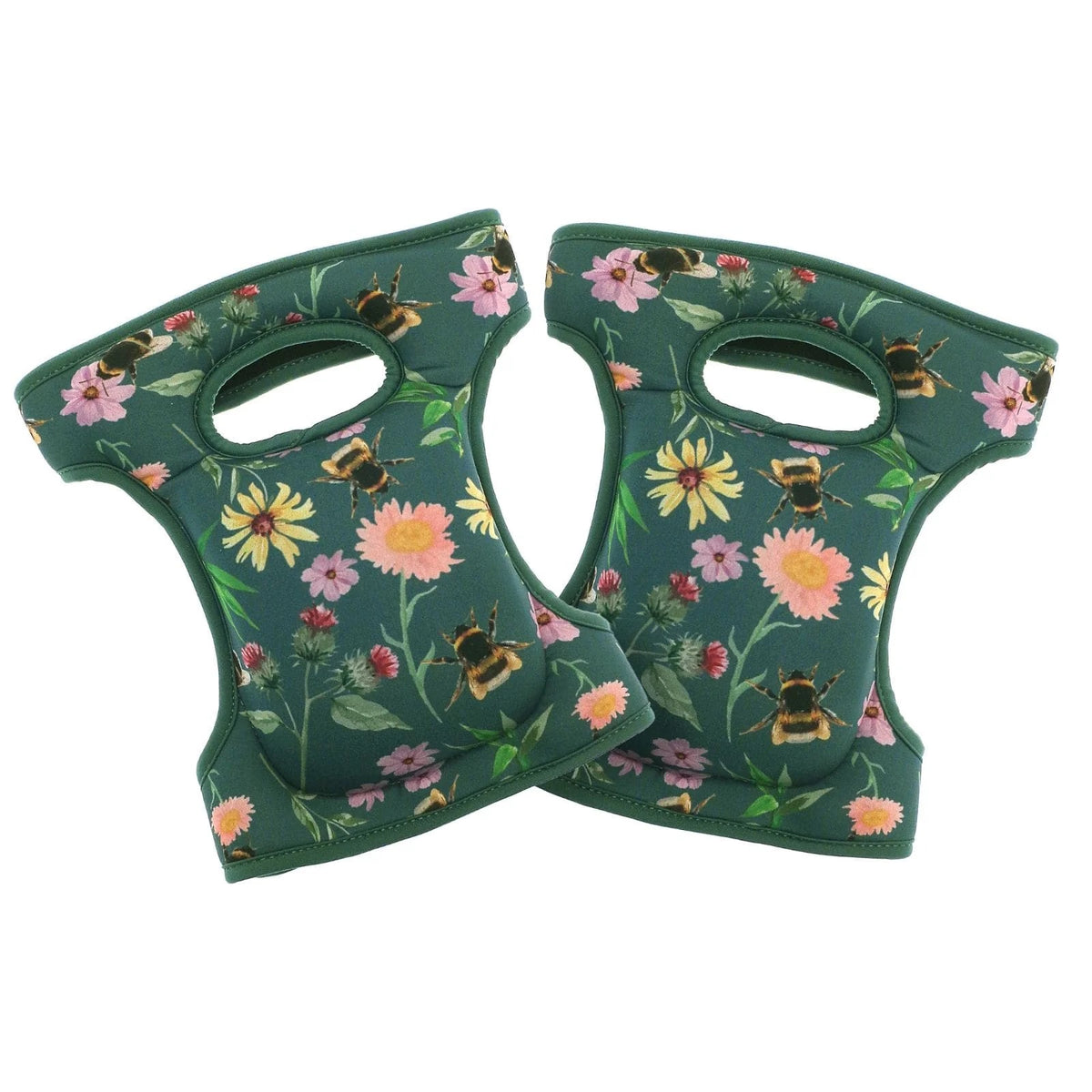 Country Club Meadow Bee Gardening Knee Pads Green OUT246272 | One Size | Cushioned Knee Pads | Adjustable Hook and Loop Straps
