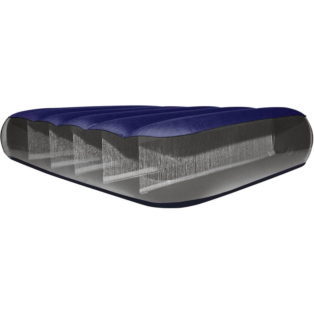 Intex Air Bed Blue 76cm x 25cm x 1.91Mtr I03402990 | Enhanced Comfort Stability and Firmness | Durable Fibre-Tech Interior Construction | 2 In 1 Valve