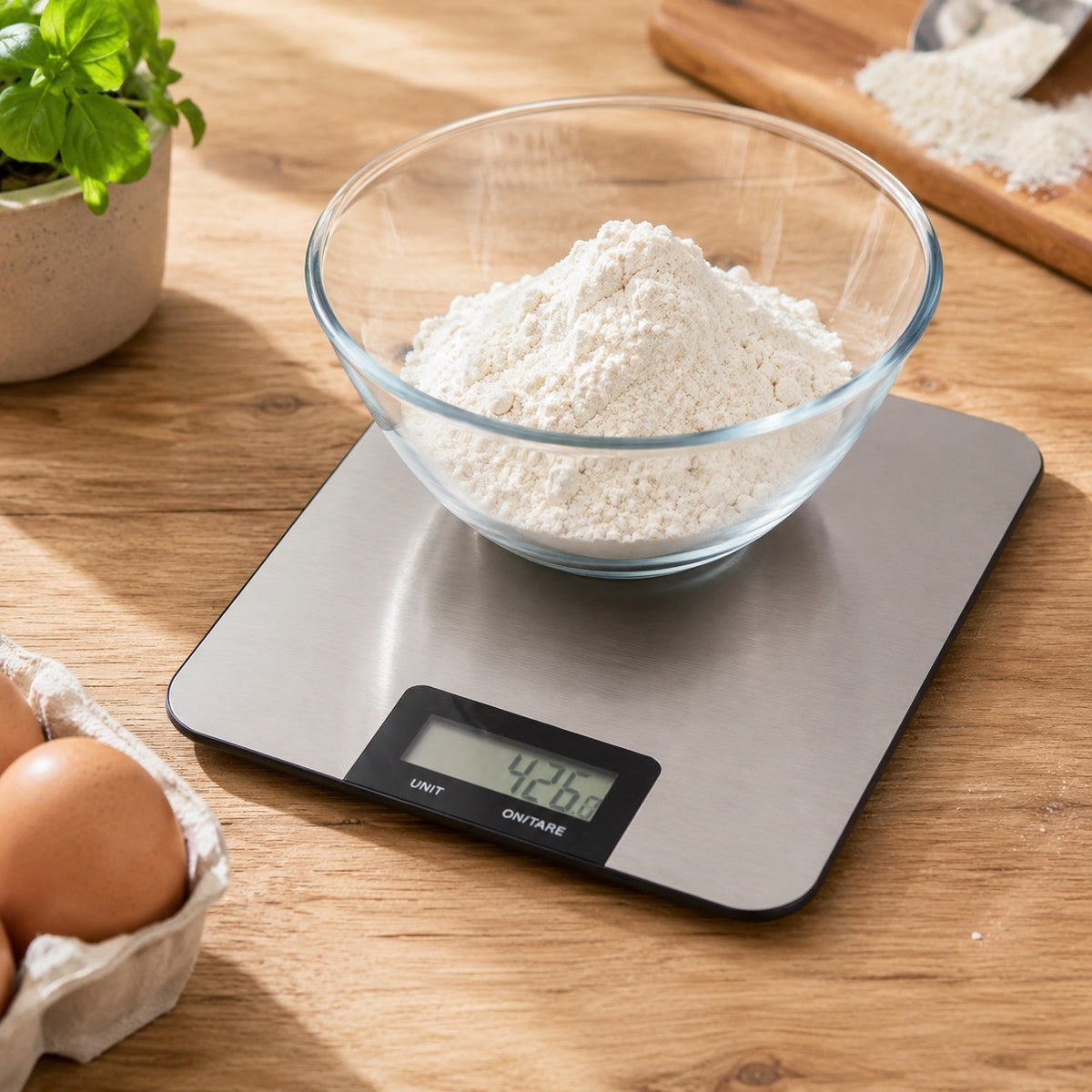 Excellent Houseware Stainless Steel Kitchen Scale Assorted Colours 15cm x 20cm YN1201340 | Food Weighing Scale | Digital Kitchen Scale