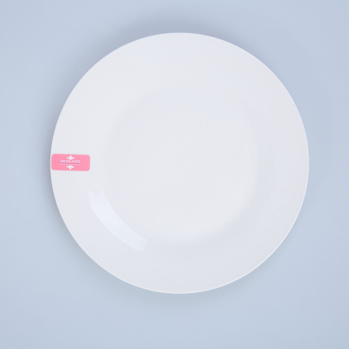 Highlands Homeware Porcelain Side Plate White 7.5-Inch BAS20 | Small Round Serving Plate | Dessert Salad Bread Plate | Everyday Tableware