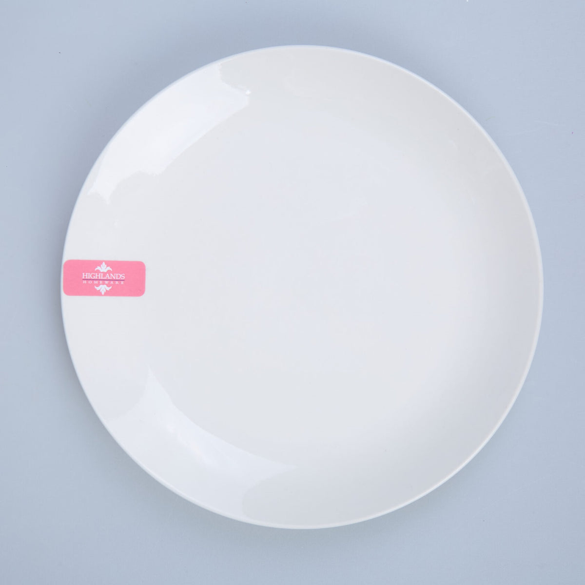 Highlands Homeware Porcelain Side Plate White 9-Inch BAS19 | Small Round Serving Plate | Dessert Salad Bread Plate | Everyday Tableware