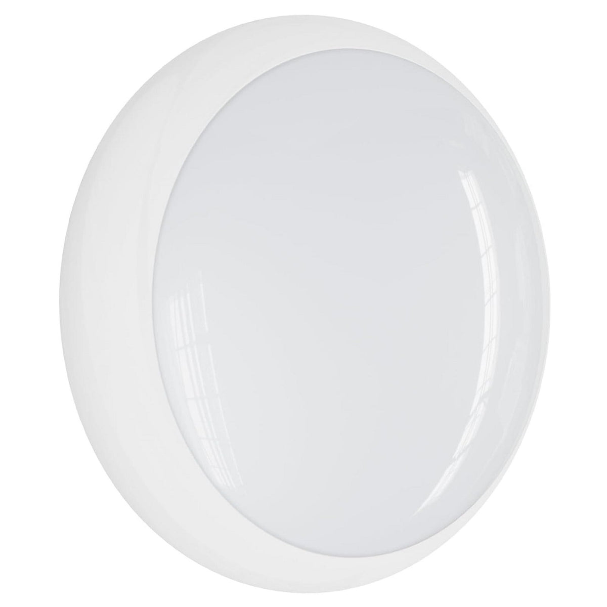 Paul Russells B3 Series LED Bulkhead Light White 24873 | 50000 Hours | Quick Connect Terminal | IK10 and IP65 | Selectable CCT | Selectable Watts