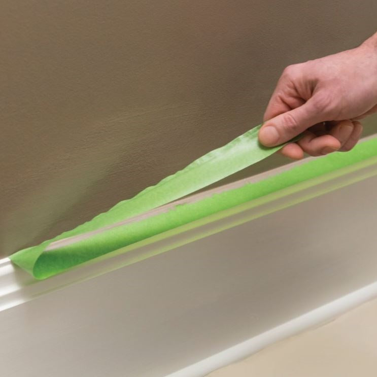 Frogtape Multi-Surface Painters Masking Tape Green 36mm x 55Mtr 105939 | Cured Painted Surfaces | Wood Trim | Glass | Metal | Keeps Paint Out | Keeps Lines Sharp | Medium Adhesion