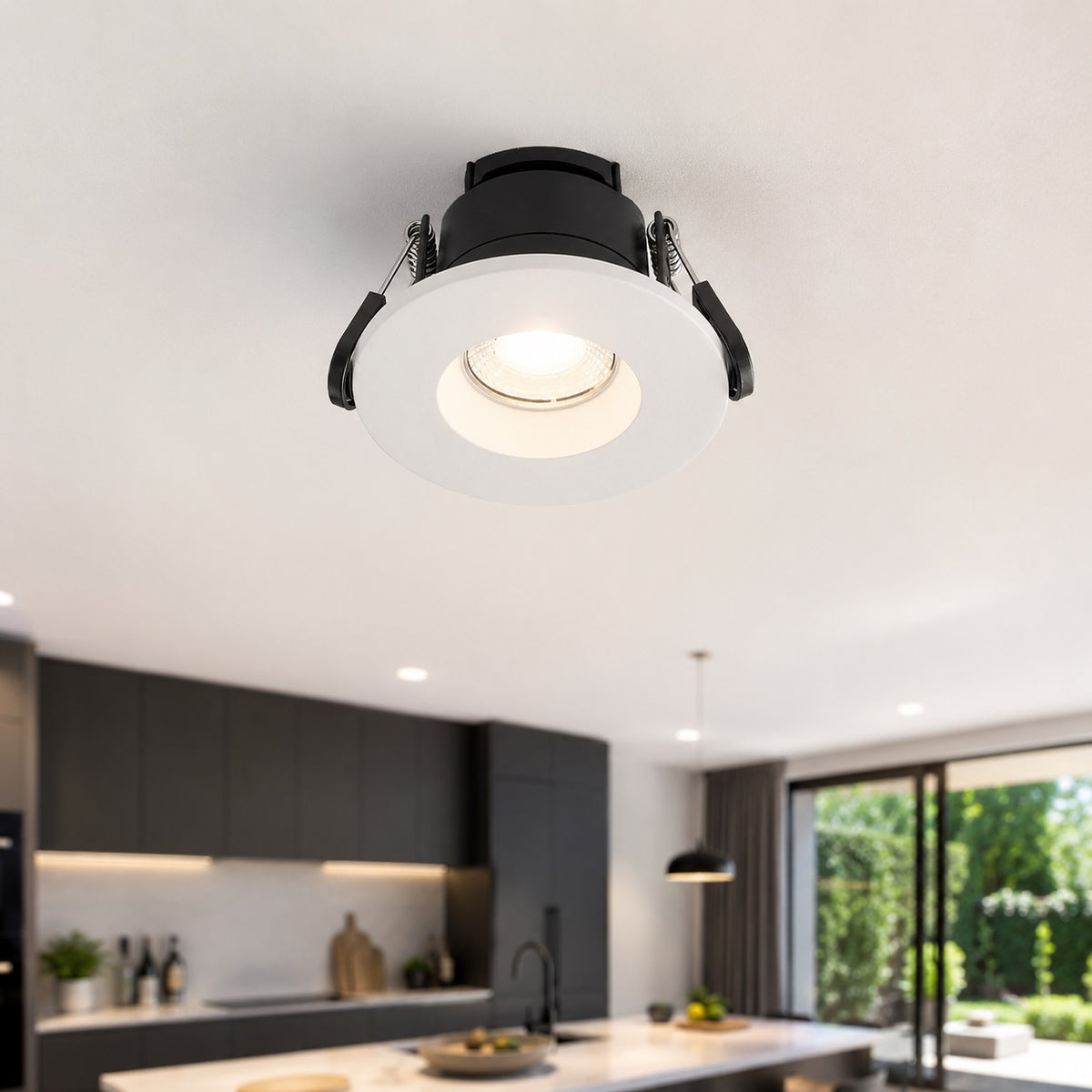 Paul Russells Fire Rated 6W LED Downlights White 11576 | 540 Lumens | 30000 Hours | IP65 | 3 Selectable Colours | Dimmable