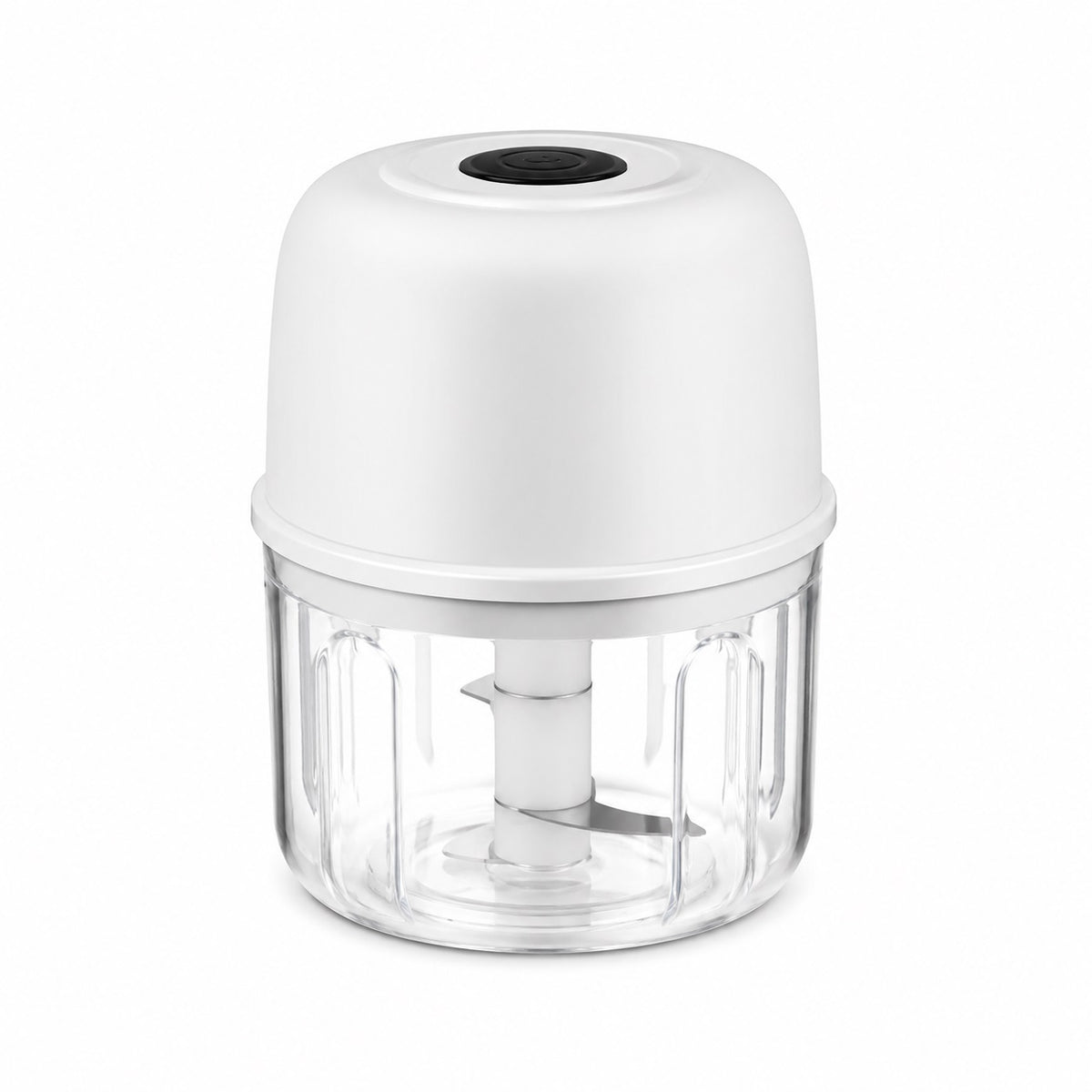 Excellent Houseware Rechargeable Vegetable Cutter White 9.2cm x 9.2cm x 12.5cm C80654270 | Electric Mini Food Chopper | USB Rechargeable Vegetable Slicer | Portable Garlic Chopper | Kitchen Food Processor