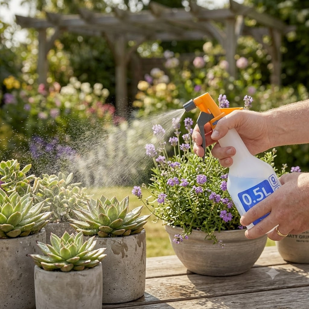 Hozelock Spray Mist Trigger Sprayer Multicolour 0.5Ltr 4120P0000 | Supplied With Complete Fittings | Plant Care Accessory | Garden Spray Bottle | Hand Trigger Sprayer | Supplied With Complete Fittings