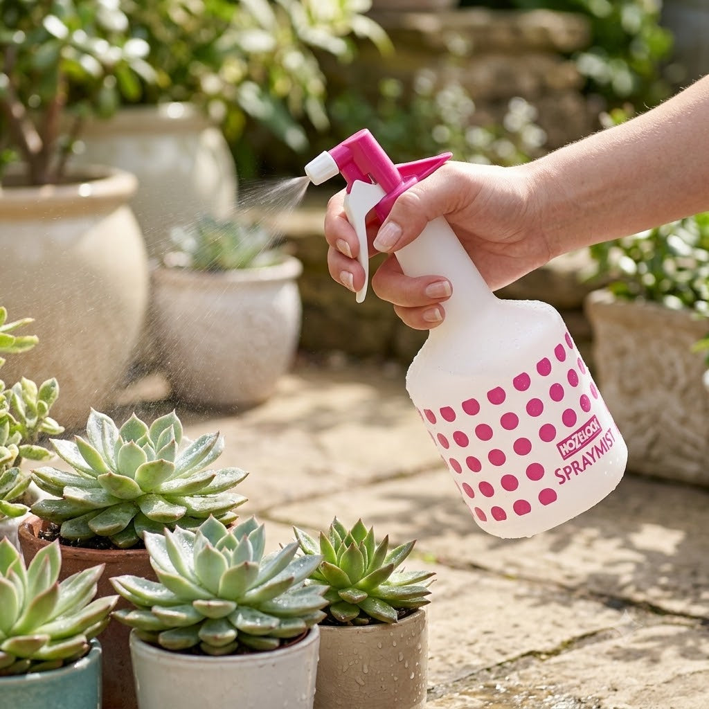 Hozelock Spray Mist Trigger Sprayer White 1Ltr 4120P0000 | Supplied With Complete Fittings | Plant Care Accessory | Garden Spray Bottle | Hand Trigger Sprayer