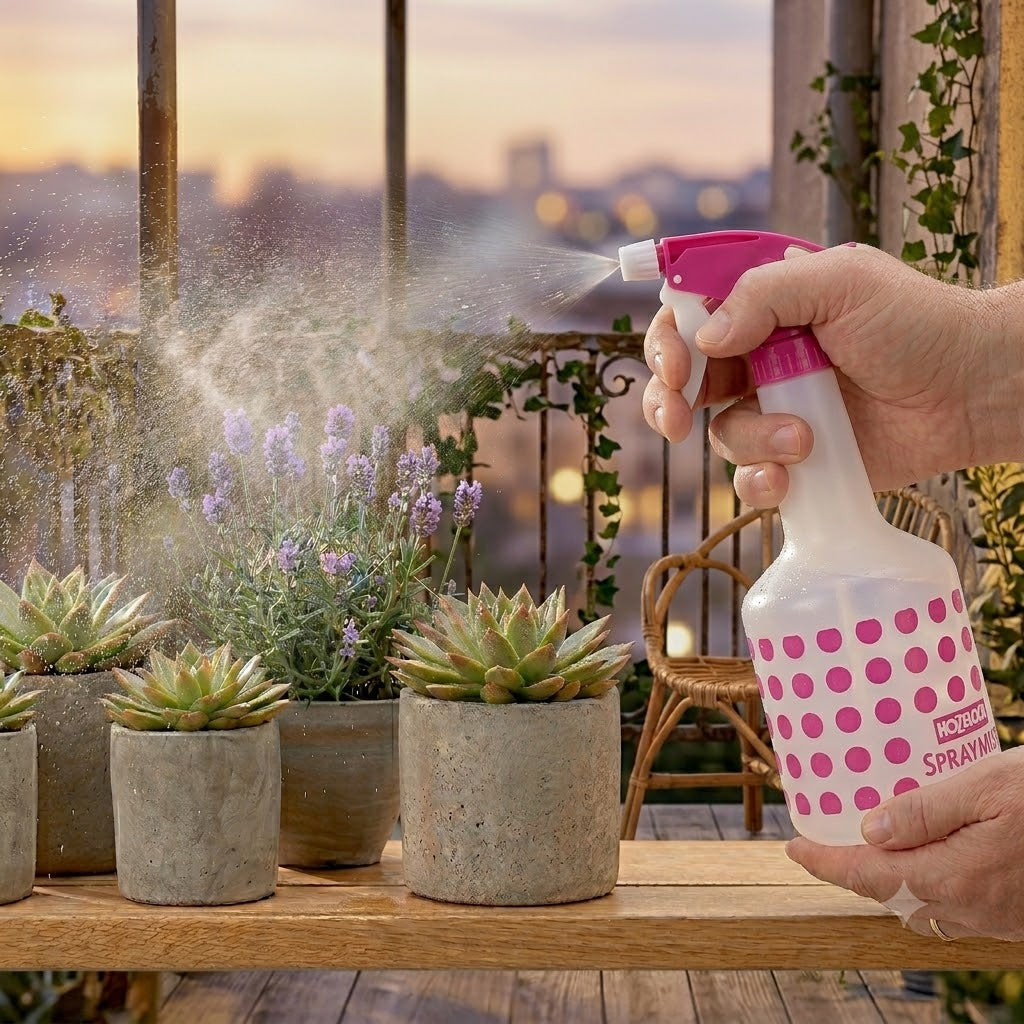 Hozelock Spray Mist Trigger Sprayer White 1Ltr 4120P0000 | Supplied With Complete Fittings | Plant Care Accessory | Garden Spray Bottle | Hand Trigger Sprayer