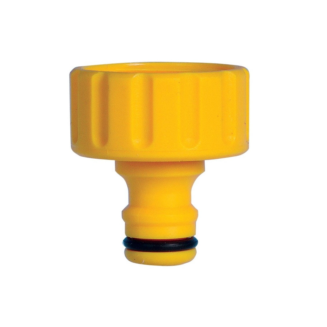 Hozelock Durable Plastic BSP Threaded Tap Connector Yellow 1-Inch 2158P9000 | Garden Hose Tap Connector | BSP Outdoor Tap Fitting | Hose Pipe Adapter | Supplied with Complete Fittings