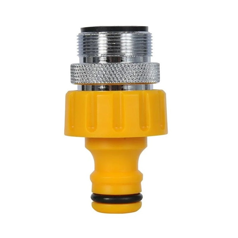 Hozelock Heavy Duty Metal M24 Indoor Threaded Male Tap Connector Multicolour 24mm 2159P9000 | Supplied With Complete Fittings | Tap Connector | Indoor Hose Connector | Leak Resistant Tap Connector