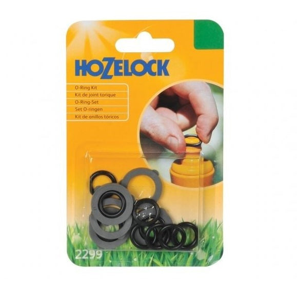Hozelock Spare O Rings and Washers Kit Assorted 2299P9000 | Hose Connector Seal Replacement Kit | Tap and Hose Connector Spare Parts | Supplied with Complete Fittings