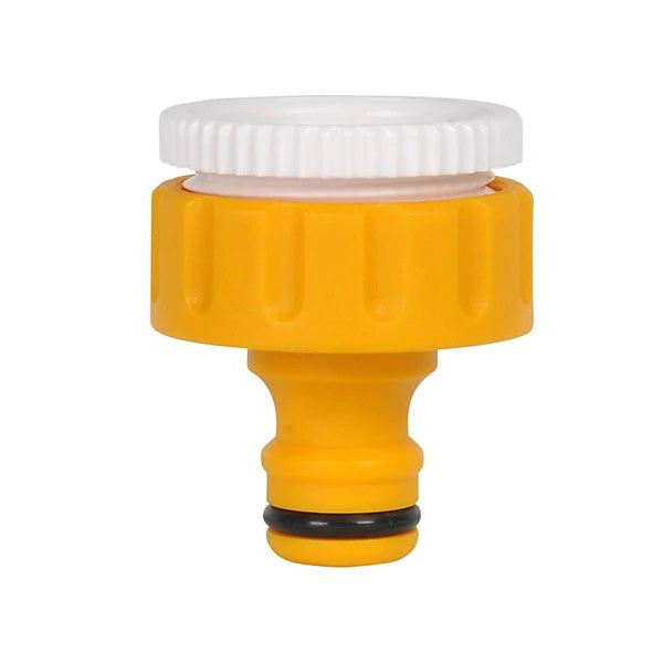 Hozelock Durable Plastic BSP Threaded Tap Connector Yellow 2175P9000 | Durable Plastic Connector | Garden Tap Adapter | BSP Hose Pipe Fitting | Supplied with Complete Fittings