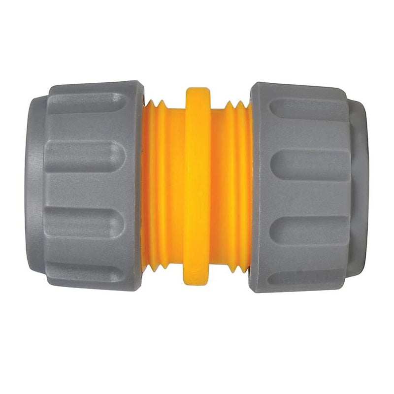 Hozelock Hose Repair Connector Grey and Yellow 2100P9000 | Suitable for 12.5mm-15mm Hose Pipes | Water Hose Joiner | Irrigation Hose Repair Fitting | Supplied with Complete Fittings