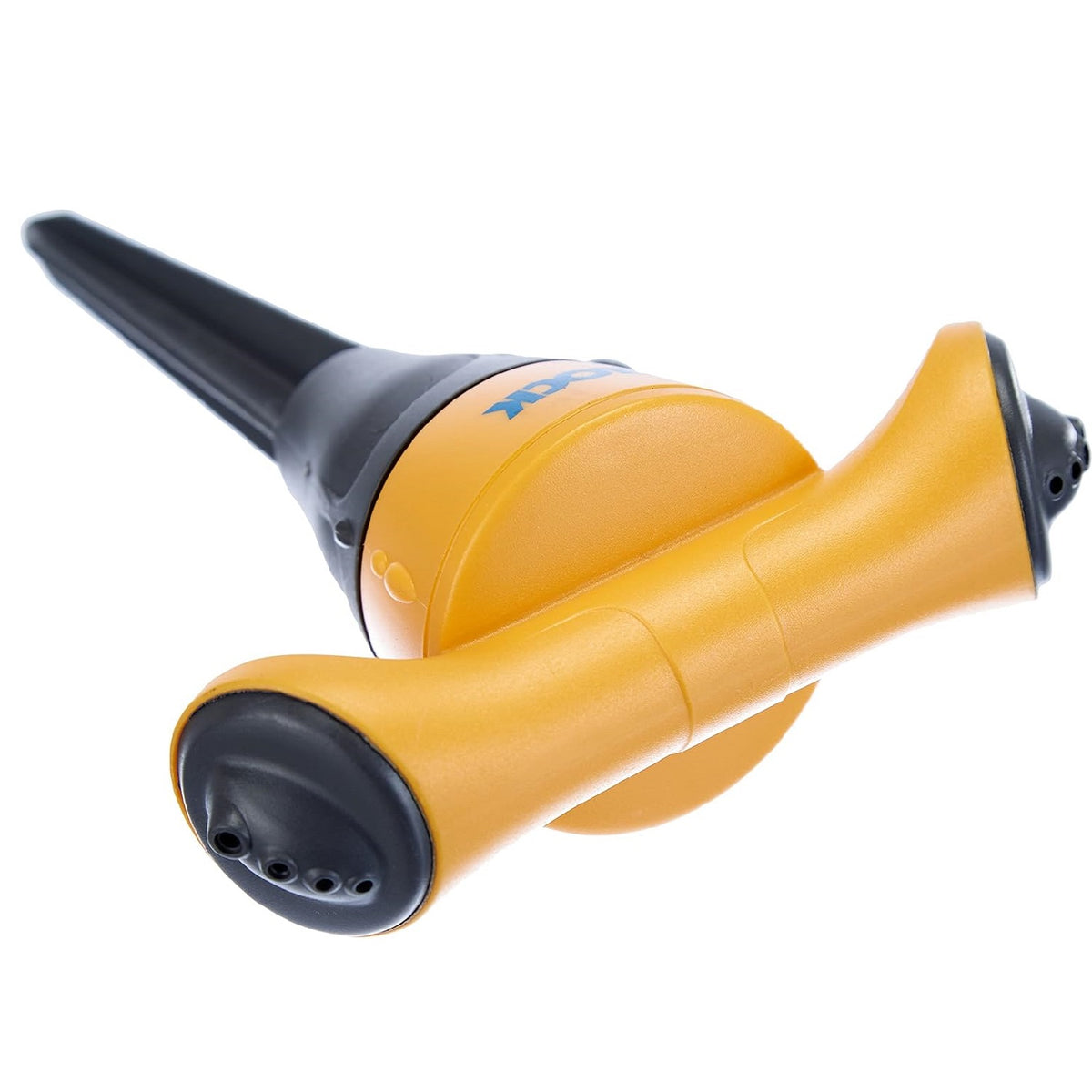 Hozelock Rotating 2-in-1 Jet Spray Garden Lawn Sprinkler Vortex Yellow and Grey 25010 | 177 Metre Square Max Coverage | Heavy Duty Ground Spike Mount with Twin Arm 8-Jet System | Adjustable Jet and Mist Sprayer for Turf and Established Plants | Supplied