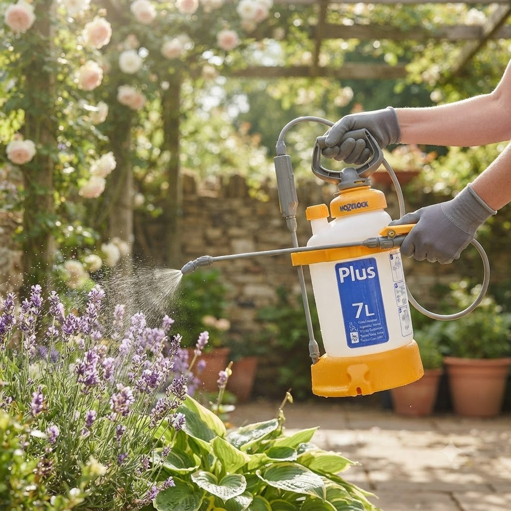 Hozelock Multi Purpose Pressure Sprayer Multicolour 7Ltr 47070000 | Supplied With Complete Fittings | Fertiliser Sprayer | Indoor Outdoor Sprayer | Water Sprayer | Home Garden Sprayer