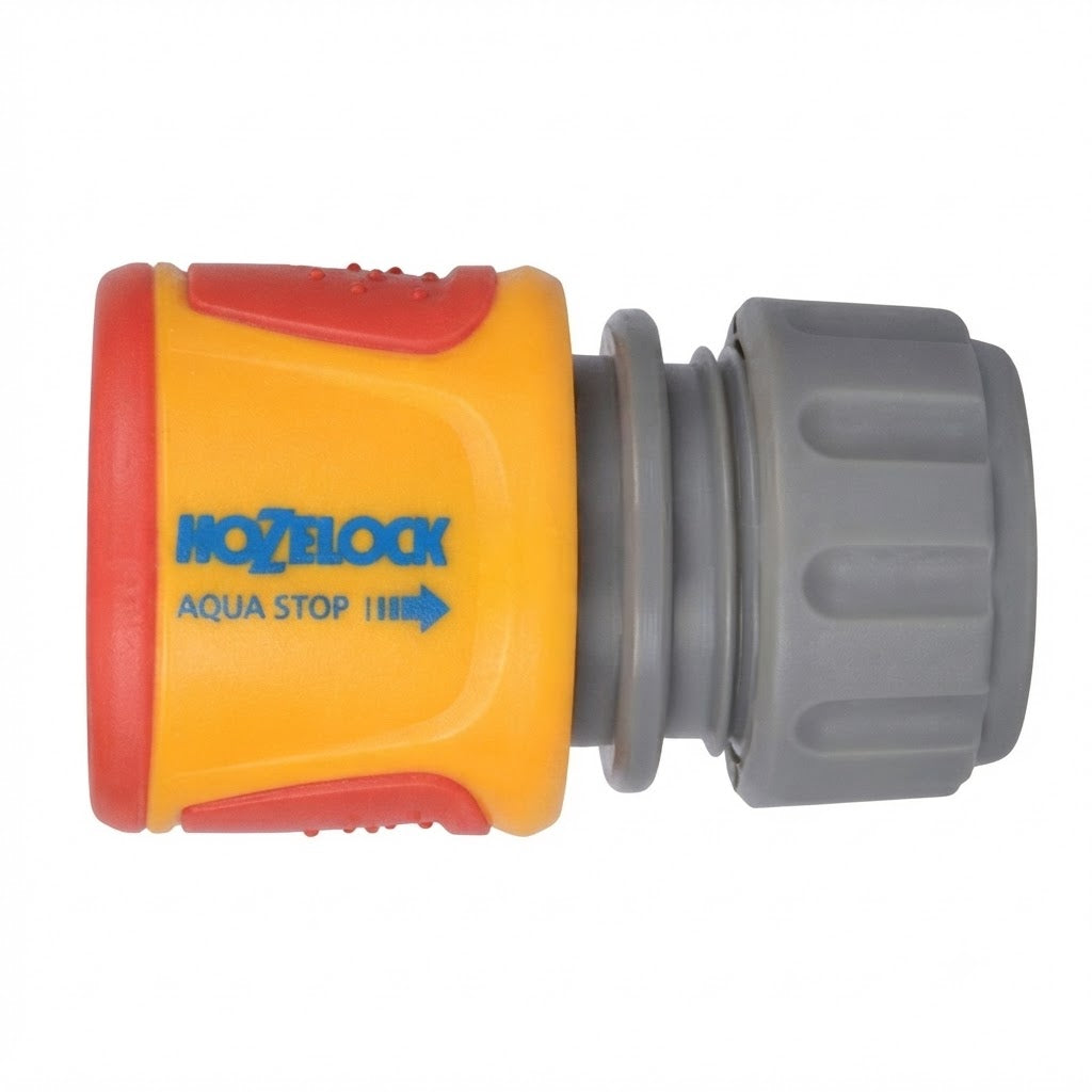 Hozelock Aqua Stop Soft Touch Water Stop Connector Multicolour 12.5mm-15mm 20750000 | Supplied With Complete Fittings | Hose Connector | Gardening Accessories | Hose Fitting