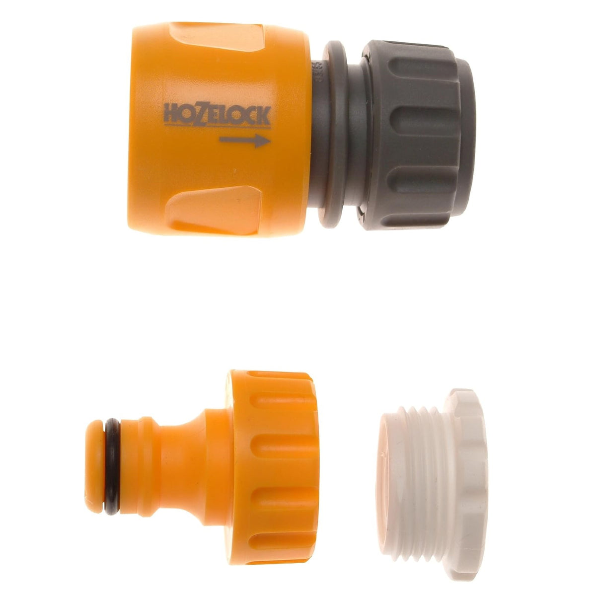 Hozelock Threaded Tap Connector and Hose End Connector Yellow 2175P8000 | Garden Hose Tap Adapter Kit | Hose Pipe Quick Connect Fitting | Supplied with Complete Fittings