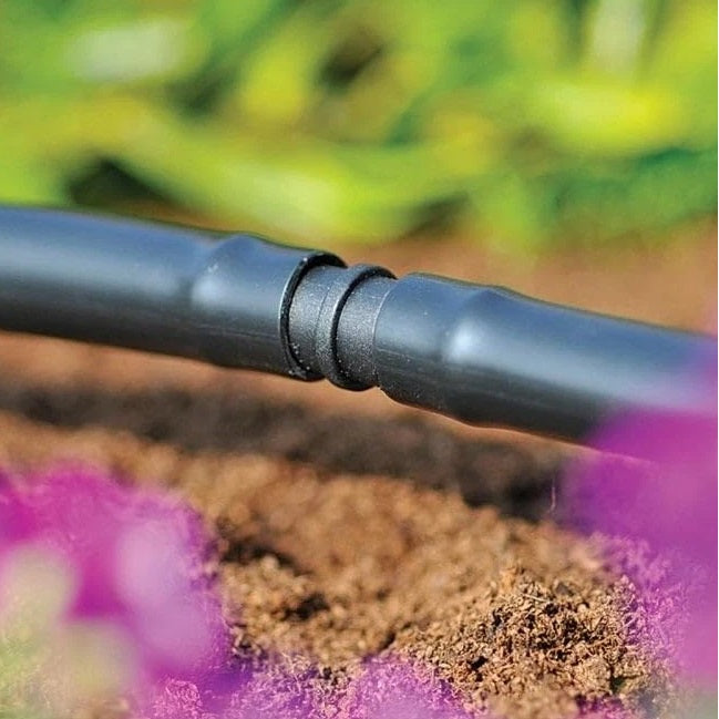 Hozelock Straight Connector For Extending Black 13mm 27680005 | Supplied With Complete Fittings | Pack of 5 | Pipe Straight Connector | Irrigation Straight Fitting | Irrigation Pipe Joiner