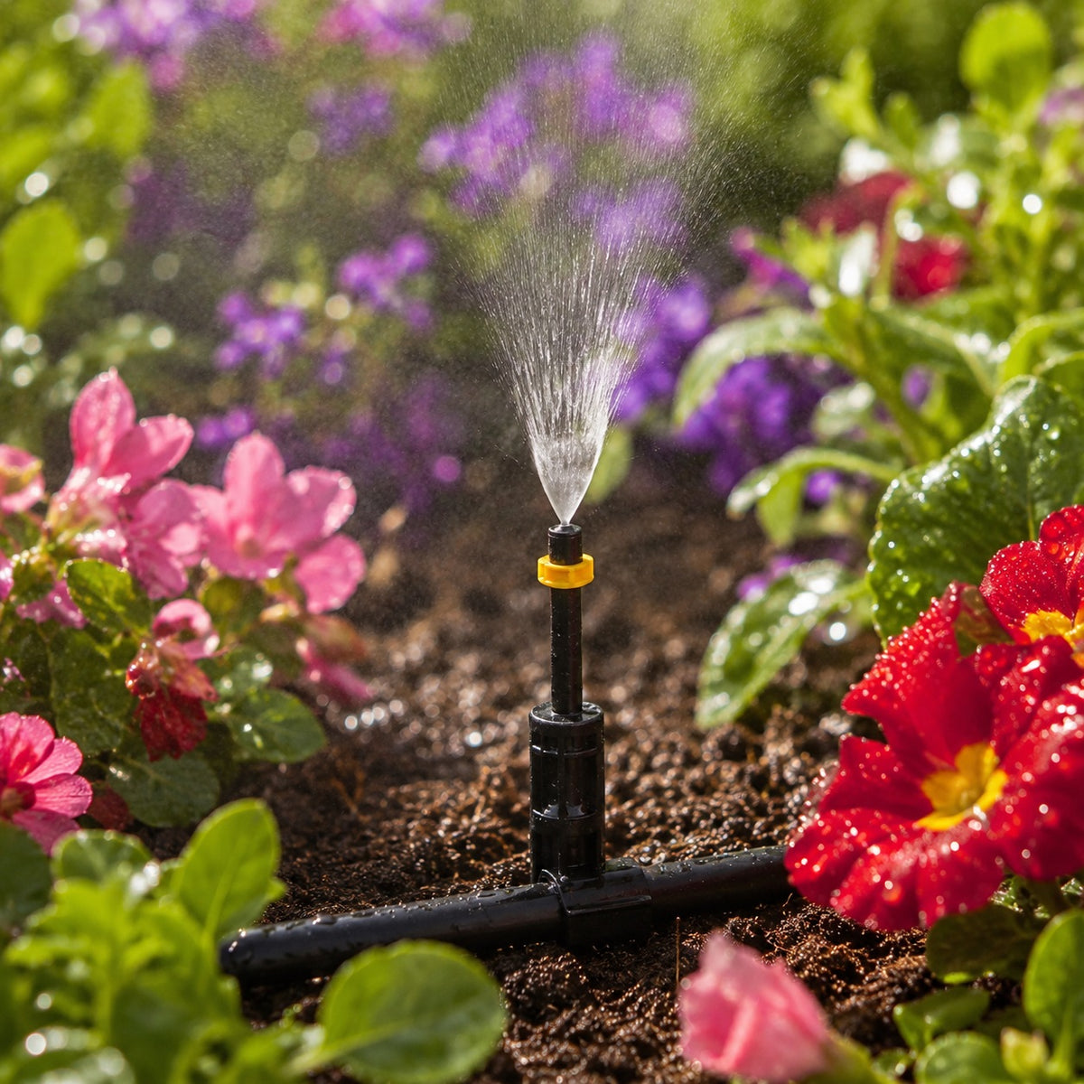 Hozelock Mist Micro Spray Jet Black Pack of 12 2797X12 | Supplied With Complete Fittings | 22 Ltr Per Hour Max | Flower Bed Sprayer | Greenhouse Mist Sprayer