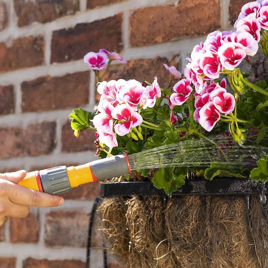 Hozelock 3-in-1 Nozzle Multicolour 100-100-224 | Supplied With Complete Fittings | Hose Spray Nozzle | Multi Function Hose Nozzle | Watering Tool | Garden Sprayer Nozzle