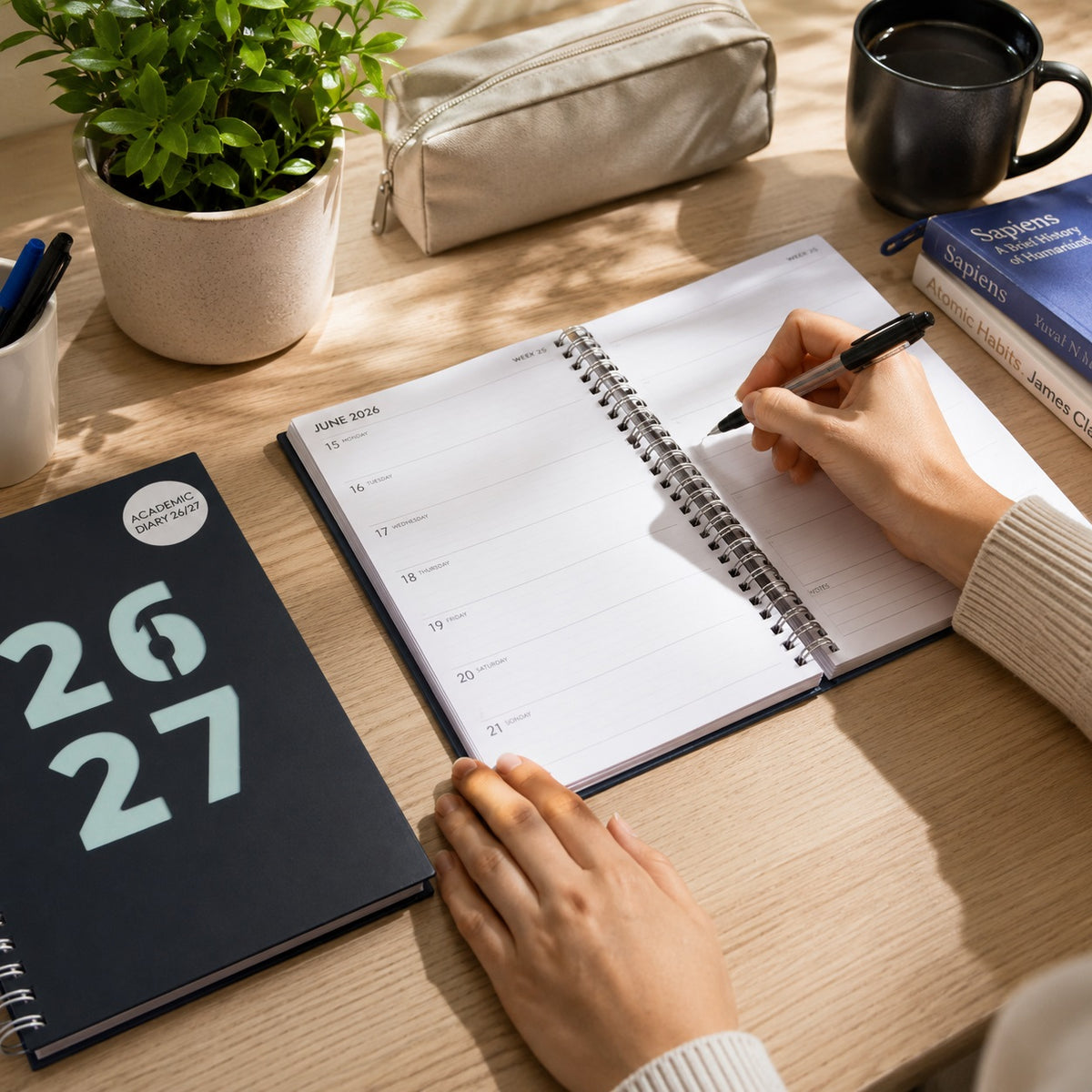Design Group 2026-2027 Academic Week to View Diary Assorted A5 YCORDIA5A001 | Student Diary | College Diary | Office Diary | Deadline Planner
