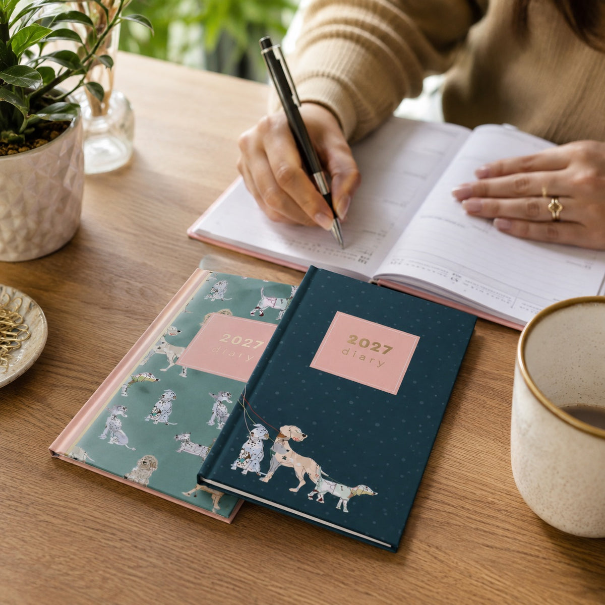 Design Group 2027 Slim Week to View Diary Assorted YCORDIA5A004 | Executive Diary | Office Diary | Student Diary | Organiser Notebook | Travel Diary