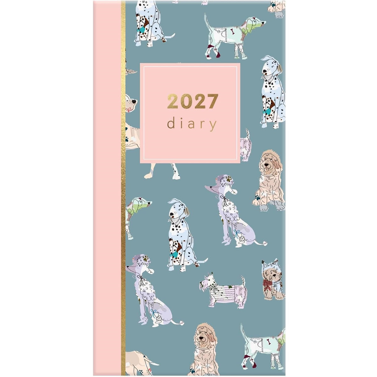 Design Group 2027 Slim Week to View Diary Assorted YCORDIA5A004 | Executive Diary | Office Diary | Student Diary | Organiser Notebook | Travel Diary