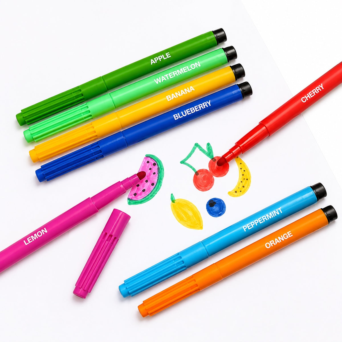 Artbox Scented Markers Assorted Colours Pack of 8 1095 | Bright and Colourful | Safe and Non Toxic