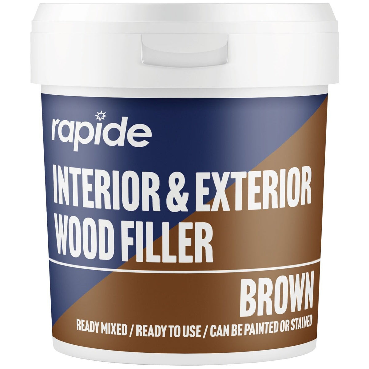 Rapide Interior and Exterior Wood Filler Brown 470g 2634 | Ready Mixed | Ready To Use | Can be Painted or Stained