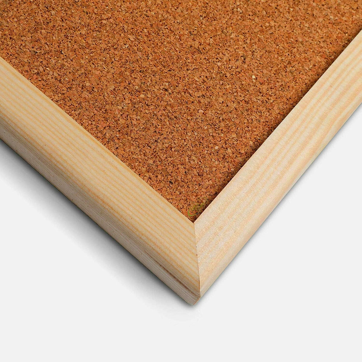 Just Stationery Cork Board and Hanging Accessories Brown 400mm x 600mm 4288 | Push Pins | String Included | Office Notice Board | Home School Display Board