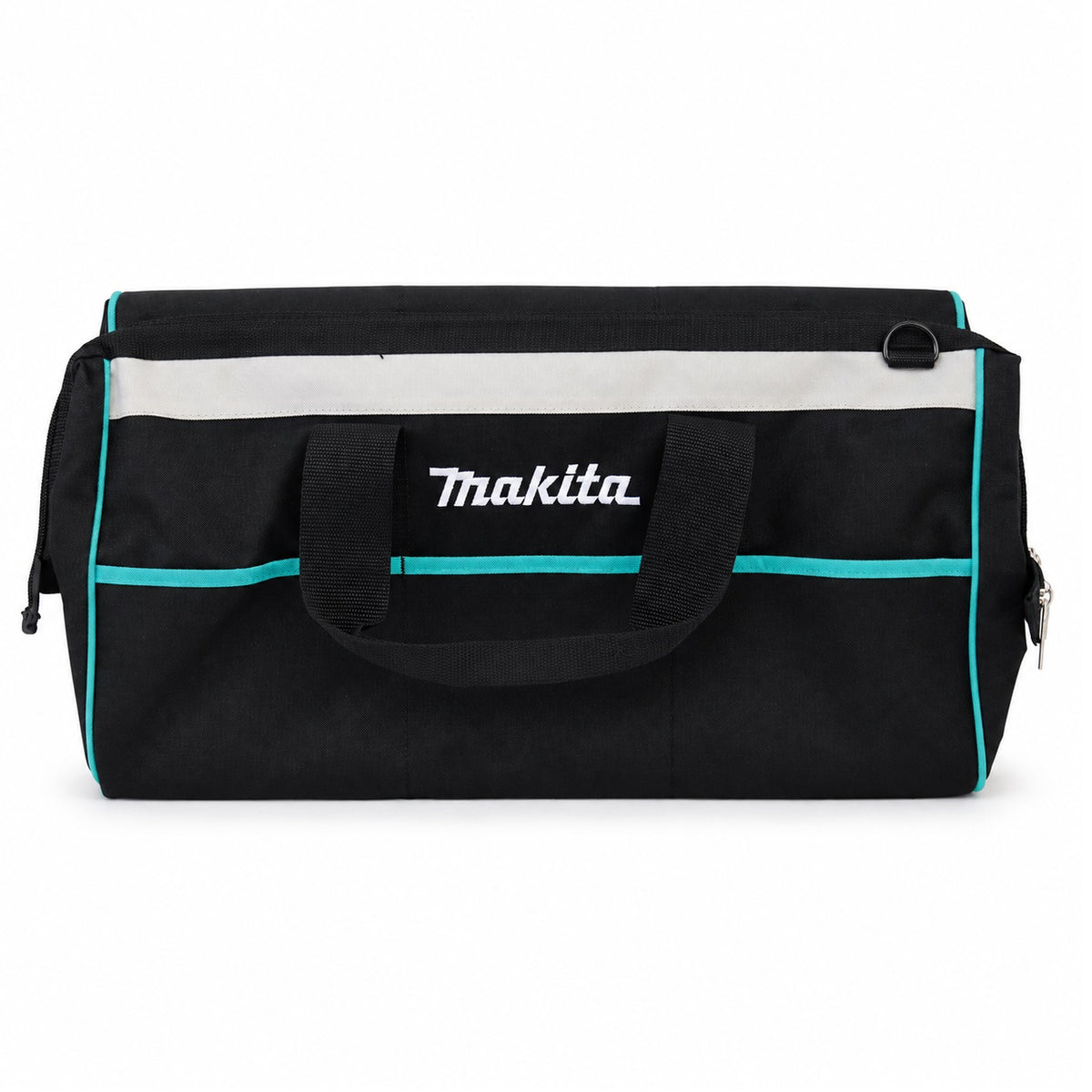 Makita Heavy Duty Tool Bag Black 832411-9 | Canvas Tool Carry Holdall | Heavy Duty Fabric Storage Bag | Zippered Power Tool Tote Bag | Multi-Pocket Utility Organiser Bag